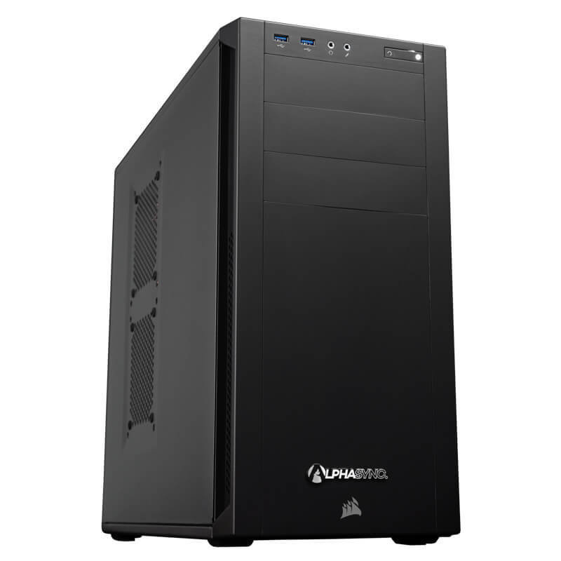 AlphaSync Workstation Core i7 9th Gen 32GB RAM 2TB HDD 240GB SSD Quadro P2200 Win10 Pro Desktop PC