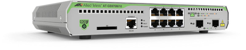 Allied Telesis AT-GS970M/10PS-50 Managed - L3 Gigabit Ethernet (10/100/1000) - 1U - PoE