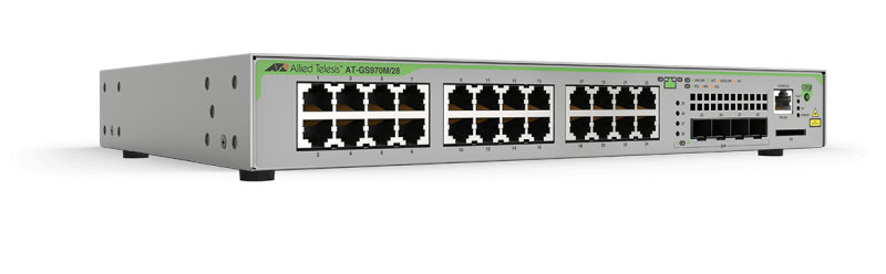 Allied Telesis GS970M - 24 Ports - Managed L3 Gigabit Ethernet Switch (10/100/1000) - 1U