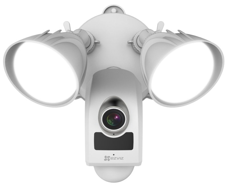 EZVIZ LC1 Outdoor White Floodlight Camera - Works with Alexa and Google Assistant