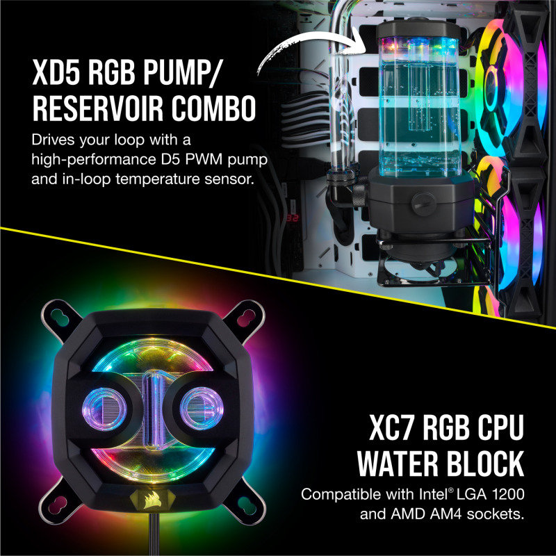 CORSAIR Hydro X Series, ICUE XH305i RGB, Custom Cooling Kit | Ebuyer.com