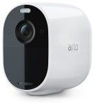 Arlo Essential Spotlight Outdoor Security Camera, Wireless CCTV, 1 Cam, Direct to WiFi, 1080p, Colour Night Vision, 2-Way Audio, 6-Month Battery, 90-Day Free Trial Arlo Secure Plan, White