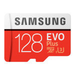 SAMSUNG EVO PLUS128GB MICROSDHC FLASH MEMORY CARD WITH SD ADAPTER
