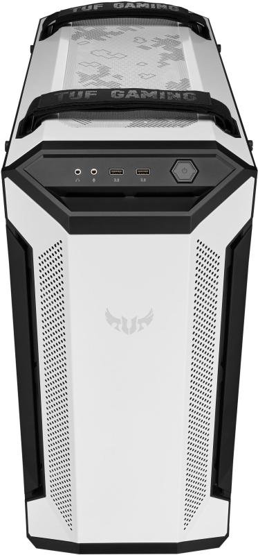 ASUS TUF Gaming GT501 RGB Tempered Glass Mid Tower Case - White