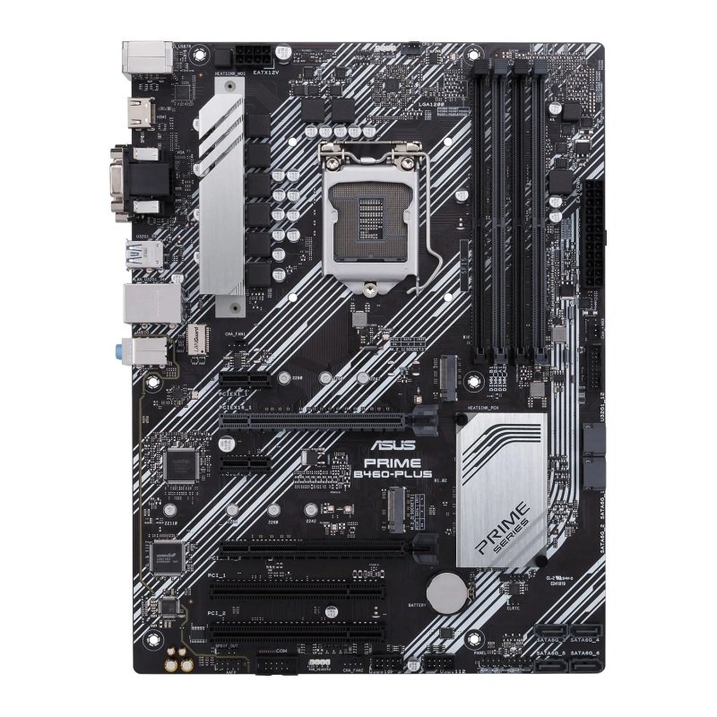 ASUS PRIME Intel B460-PLUS 10th Gen ATX Motherboard | Ebuyer.com