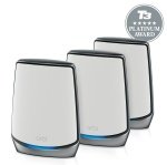 NETGEAR Orbi WiFi 6 Mesh System AX6000 (RBK853) | WiFi 6 Router with 2 Satellite Extenders
