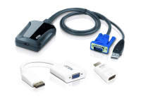 Aten CV211CP-AT - Laptop USB KVM Console - Crash Cart Adapter IT Kit