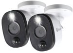 Swann 1080p Thermal Sensing Sensor Warning Light Bullet Security Camera Twin Pack