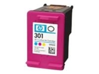 HP 301 - Print cartridge - 1 x colour (cyan, magenta, yellow) - 165 pages