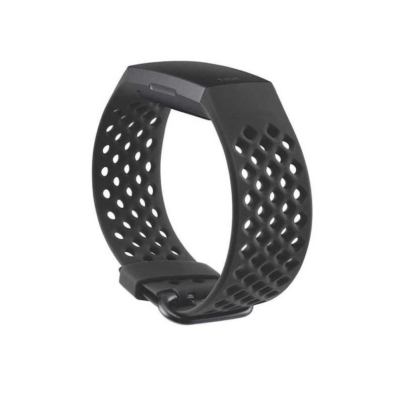 Fitbit Charge 3 Sport Band Black Sm | Ebuyer.com