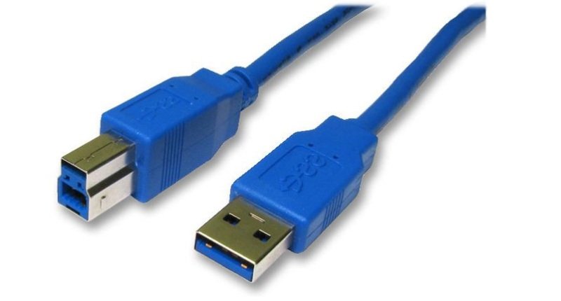 USB 3.0 Type A (M) to Type B Blue Data Cable 1M