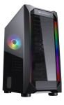 Cougar MX410-T Powerful and Compact Mid-Tower Case with Tempered Glass Side Dual RGB Strips Pannel 1 x RGB Fan