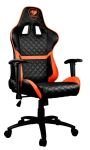Cougar Armor One Gaming Chair with Reclining and Height Adjustment (Black and Orange)