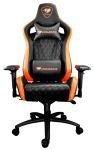 Cougar Armor S Gaming Chair with Reclining and Height Adjustment (Black and Orange)