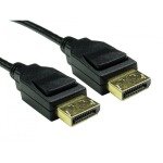 Ultra High Speed 8K Displayport 1.4 Cable 0.5M - Black