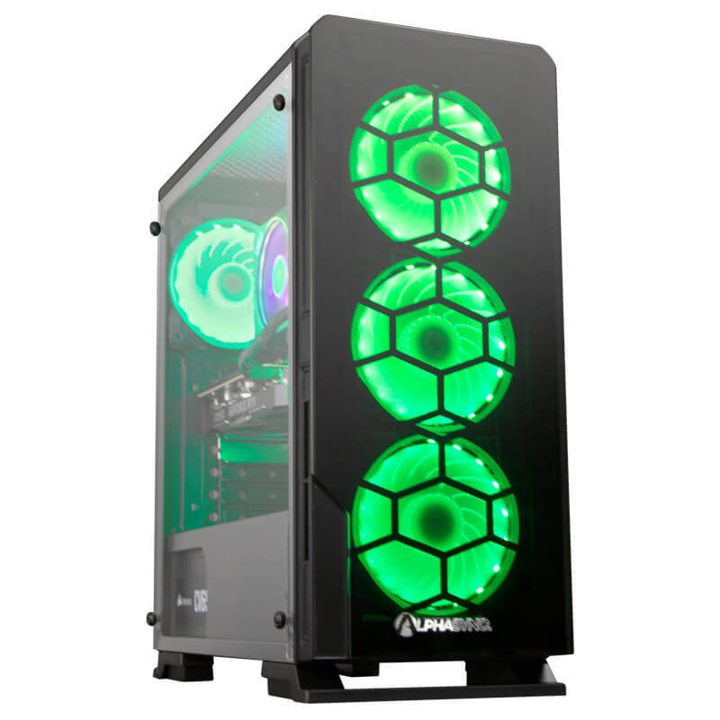 AlphaSync Ryzen 7 16GB RAM 1TB HDD 240GB SSD RTX 2070 Gaming Desktop PC