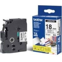Brother TZe241 Laminated adhesive tape- Black on White