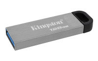 Kingston DataTraveler® Kyson 128GB USB Flash Drive - with Stylish Capless Metal Case