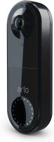 Arlo Wired Smart Video Doorbell Black - Works with Alexa and Google Assistant