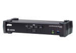 Aten CS1824 4-Port USB 3.0 4K HDMI KVMP Switch with Audio Mixer Mode