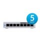 Ubiquiti UniFi 8 Port 60W PoE Gigabit Network Switch US-8-60W-5 - 5 Pack