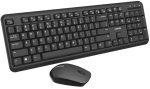 Canyon Wireless Keyboard and Mouse Combo Deskset, Black