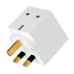 Tripp Lite PS1B - 2-Outlet Power Strip - British BS1363A Outlets