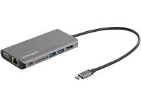 StarTech.com USB C Multiport Adapter - USB-C Mini Travel Dock - 100W Power Delivery