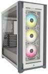 CORSAIR iCUE 5000X RGB Tempered Glass Mid-Tower ATX PC Smart Case, White
